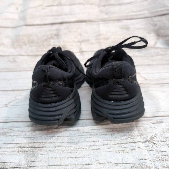 HOKA One One Bondi 8 Running Shoes Black Mesh Cushioned – Women’s 10B - Picture 3 of 8